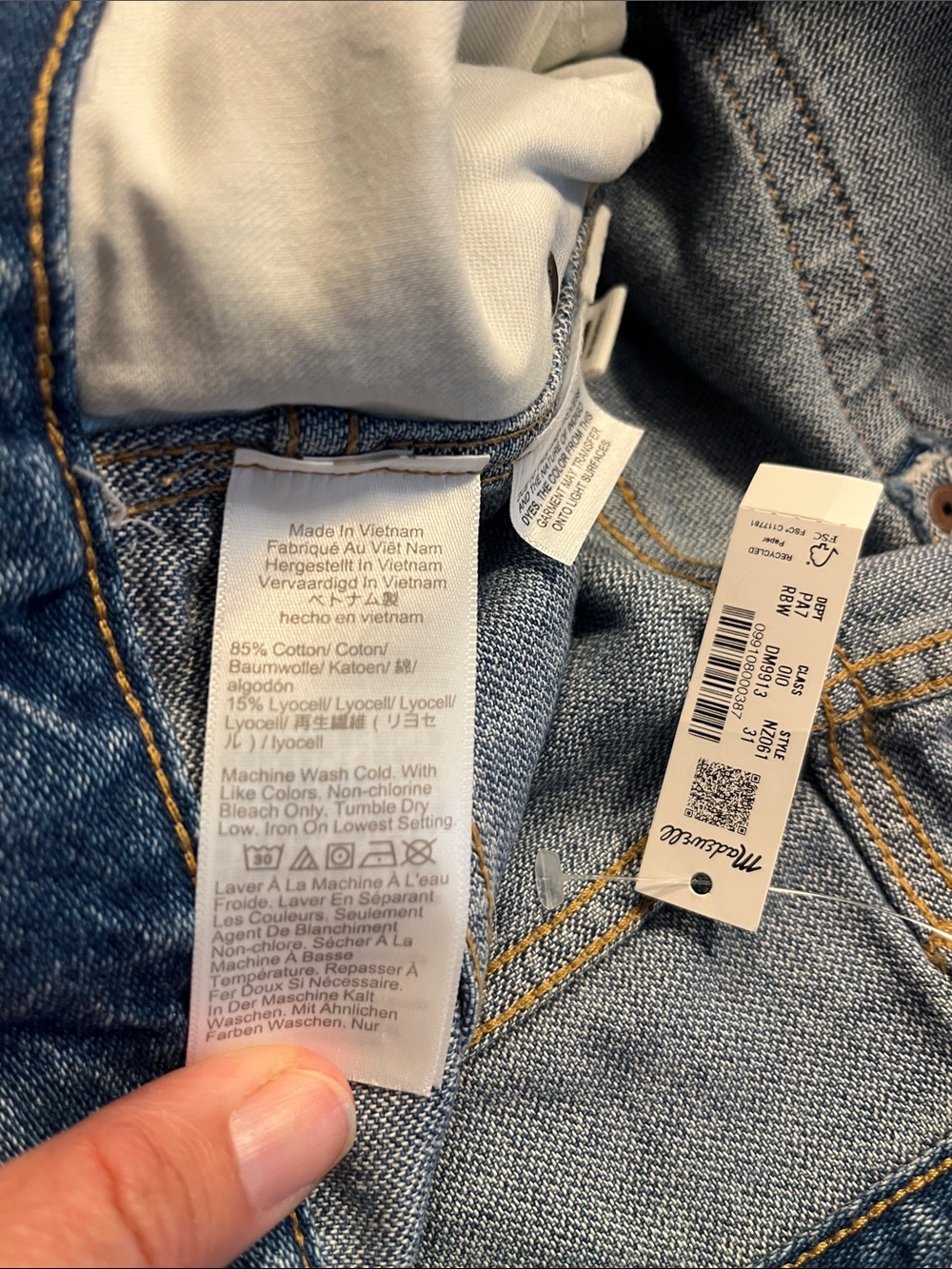 NWT Madewell Jeans Size 31 - Picture 10 of 13